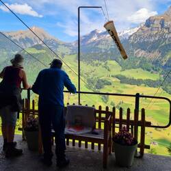 Heidi mit dem gesprächigen Maschinisten aus dem Urnerland.
