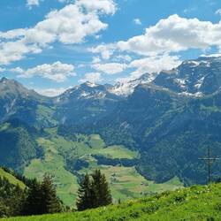 Ausblick Richtung Brisen, Chaiserstuhl, Bannalp, Walenstöcke ...