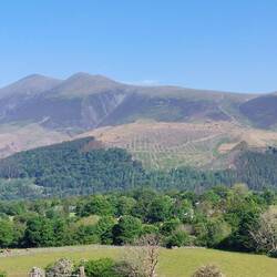 View of Latrigg and Skiddaw going up to Walla Crag
