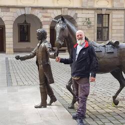 Im Innenhof des Stadtschlosses