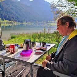 Letztes Frühstück am Haldensee