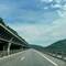 On the motorway.