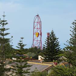 Die Red Force mit 112m, die höchste Achterbahn Europas