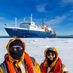On the fast ice — Vahsel Bay, Antarctica.