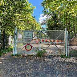 Sammlung von Grenzsperranlagen auf der bayerischen Seite