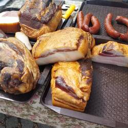 Szalonna; Fatback made of smoked pork fat with the rind