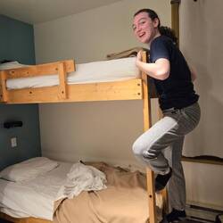 Emma requires the top bunk