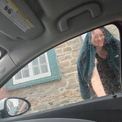 Erin caught me taking a picture