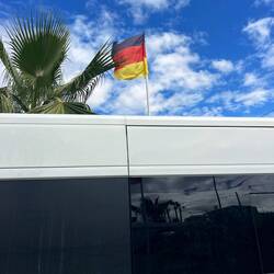 Campingplatz mit Flagge