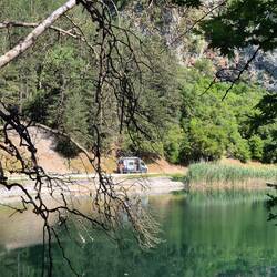 Frühstück an der Blautopf-Quelle