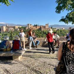 Mirador de San Nicolas: Aussicht auf die Alhambra.