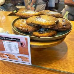 Brown butter chocolate chip cookie very soft