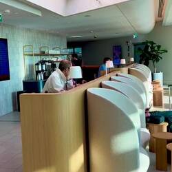 The beautiful Finnair lounge