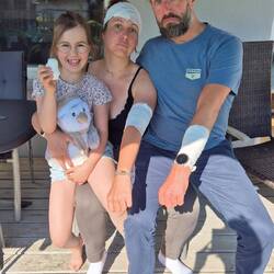 Wir wurden liebevoll und fachmännisch von Lina verarztet (auch ohne Verletzungen)