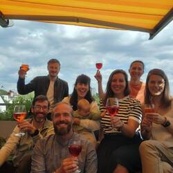 Den letzten Tag vor der Abreise haben wir mit diesen lieben Freunden in Ulm gesoff... äh verbracht