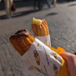 Filled Churros (Nutella and Vanilla Cream) - Highlight of the Day