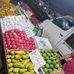 Night market stall