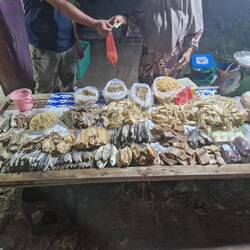 Night market stall