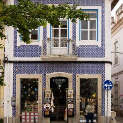 Aveiro, Altstadt-Haus mit Fliesen