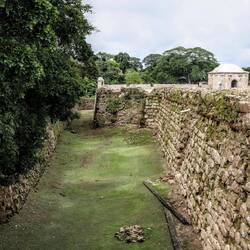 The moat of Fortificaton San Lorenzo.