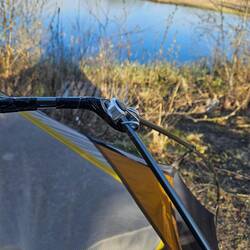 Das geht so nicht. Die Gabel hält die Spannung nicht!🤔