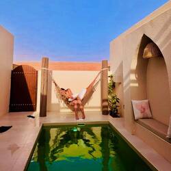 ...und am private Pool