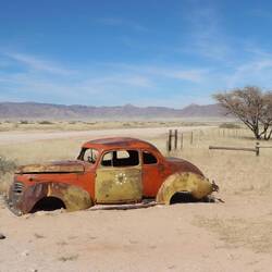 ...die Namib Wüste ist bereits deutlich zu spüren...