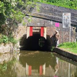 Froghall Tunnel entrance. We definitely wouldn't fit through there!