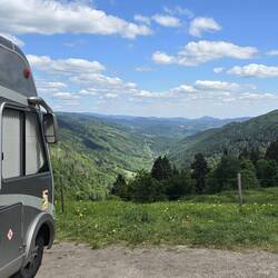 Looking down the valley towards Sainte Marie aux Mines