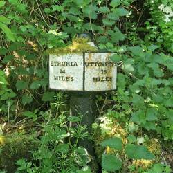 Al along the Caldon are mile posts from when the canal extended to Uttoxeter