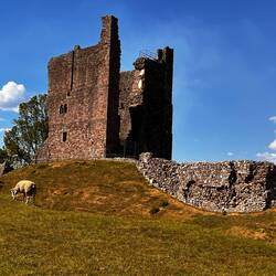 Alte Ruine auf dem Weg Richtung Lake District