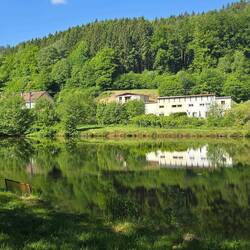 The village has a well stocked fishing lake