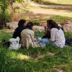 Tāq-e Bostān: Iranerinnen am Chillen😃