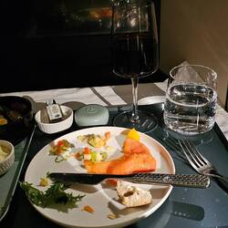 Vorspeise im Flugzeug