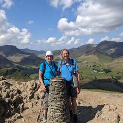 At the summit of Catbells