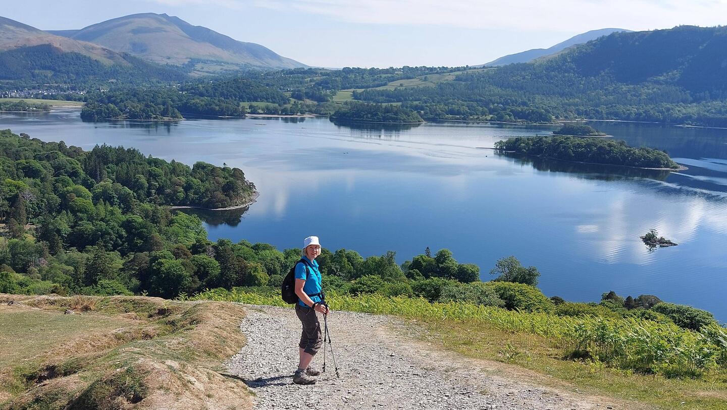 View of Derwentwater en route to Catbells