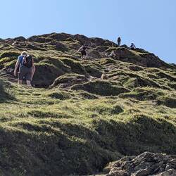 Going up Catbells