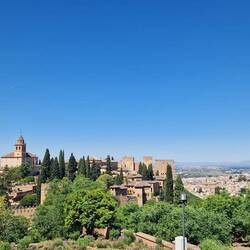 Alhambra vom Generalife aus gesehen