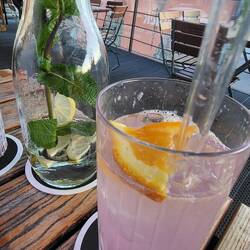 Getränke mit Ausblick.