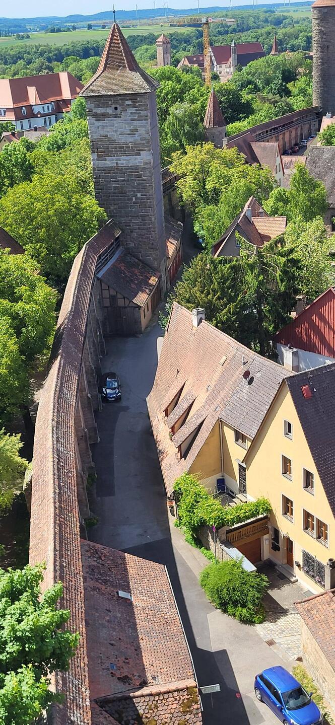 Stadtmauer Marathon Rothenburg.