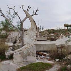 Ehemalige Pizzeria mit Mond