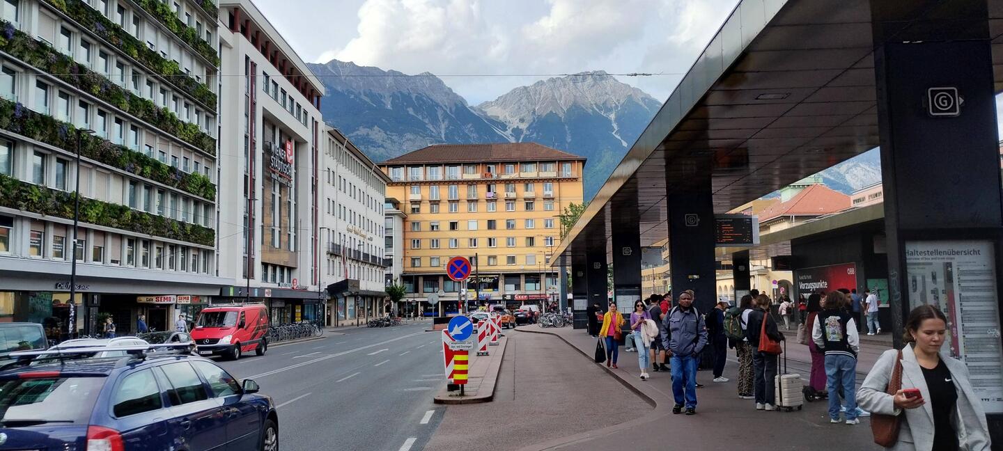 First impressions: Innsbruck from the station