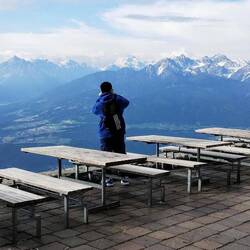At the Seegrubbe middle cable car station