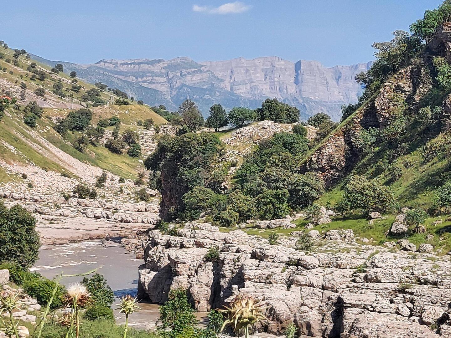 Ausklang einer spannenden Radtour- hier der Fluss Großer Zab