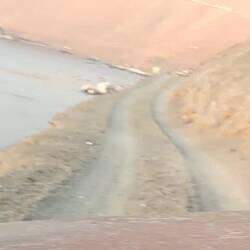 The road to get to the seals...