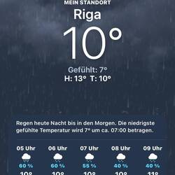 Ich freue mich auf einen weiteren Regentag in einer weiteren Stadt.