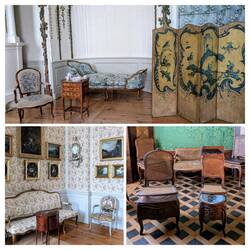 der kleinere und weniger prunkvolle Damenbereich