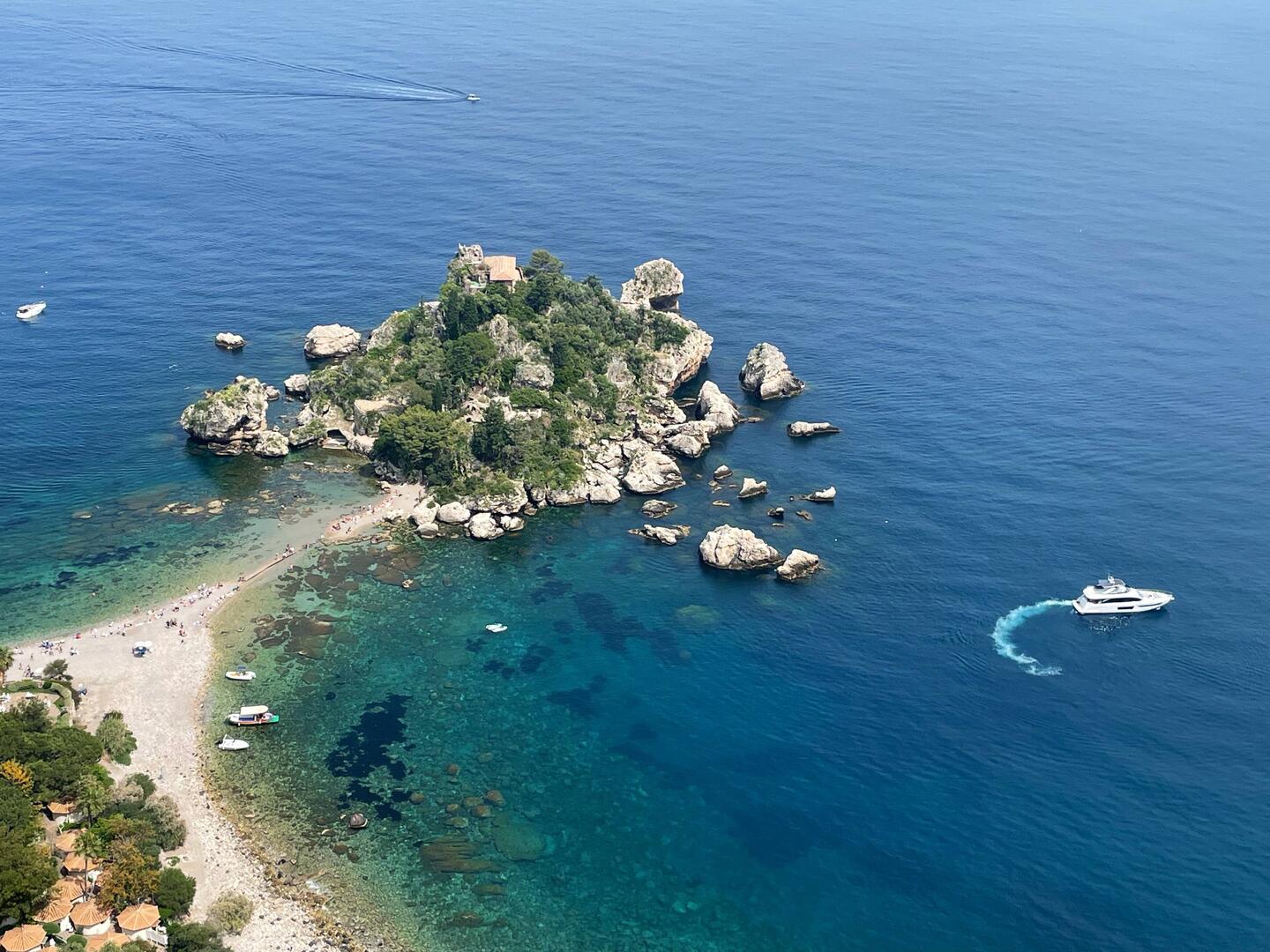 La Isola Bella von oben