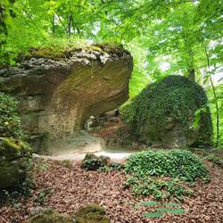 Im barocken Felsengarten.