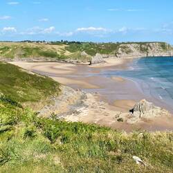 Blick auf "unsere" Bucht.